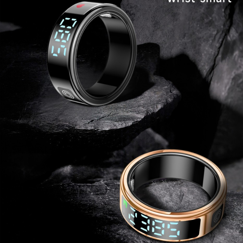 ER08 интелигентен пръстен, пръстен, водоустойчив, пулс, кръв, кислород, здравословен спорт, двойки, наблюдение на съня, SmartRing