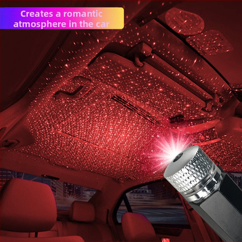 USB Star Air lampas atmosfēras lampas automašīnas zvaigžņu atmosfēras lampas modificēta salona projekcijas lampas automašīnas pārrobežu