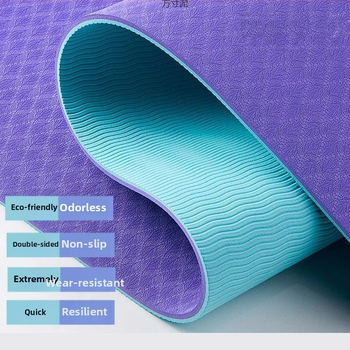 Στρώμα γιόγκα με λαβή για φοιτητές, διευρυμένο, παχύρρευστο, ηχομονωτικό χαλάκι χορού, γυμναστικής, σχοινιού, χαλάκι skipping για γυναίκες, εργοστάσιο ενός τεμαχίου χονδρικής