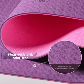 Στρώμα γιόγκα με λαβή για φοιτητές, διευρυμένο, παχύρρευστο, ηχομονωτικό χαλάκι χορού, γυμναστικής, σχοινιού, χαλάκι skipping για γυναίκες, εργοστάσιο ενός τεμαχίου χονδρικής