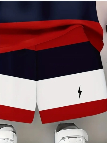 Κοστούμι για αγόρια, Μοντέρνο κοστούμι με τρισδιάστατη εκτύπωση, Casual κοστούμι, κοντομάνικο σορτς, T-shirt, T-shirt για εξωτερικούς χώρους για αγόρια,