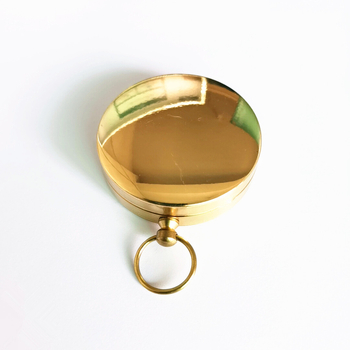 Ρολόι τσέπης Pure Copper Compass G50 Retro Flip Compass για υπαίθριες δραστηριότητες, ορειβασία, πολλαπλών λειτουργιών με φωτεινό κάλυμμα