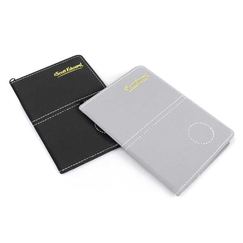 Golf kellékek pontozókártya-készlet golf pályán kívüli kiegészítők golf szürke fekete pontozókabát