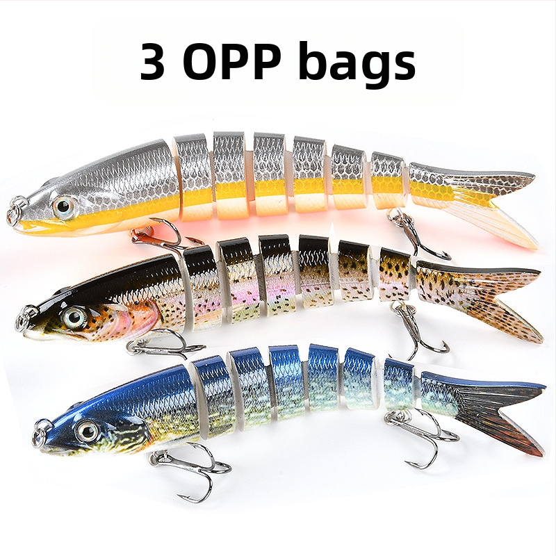 Daugiasluoksnis „Luya“ masalas, 8 sekcijų masalas gėlavandenei žuviai, jūrinei žūklei, 13,5 cm panardintas masalas, netikras masalas, daugiasluoksnis „Luya“ masalas.