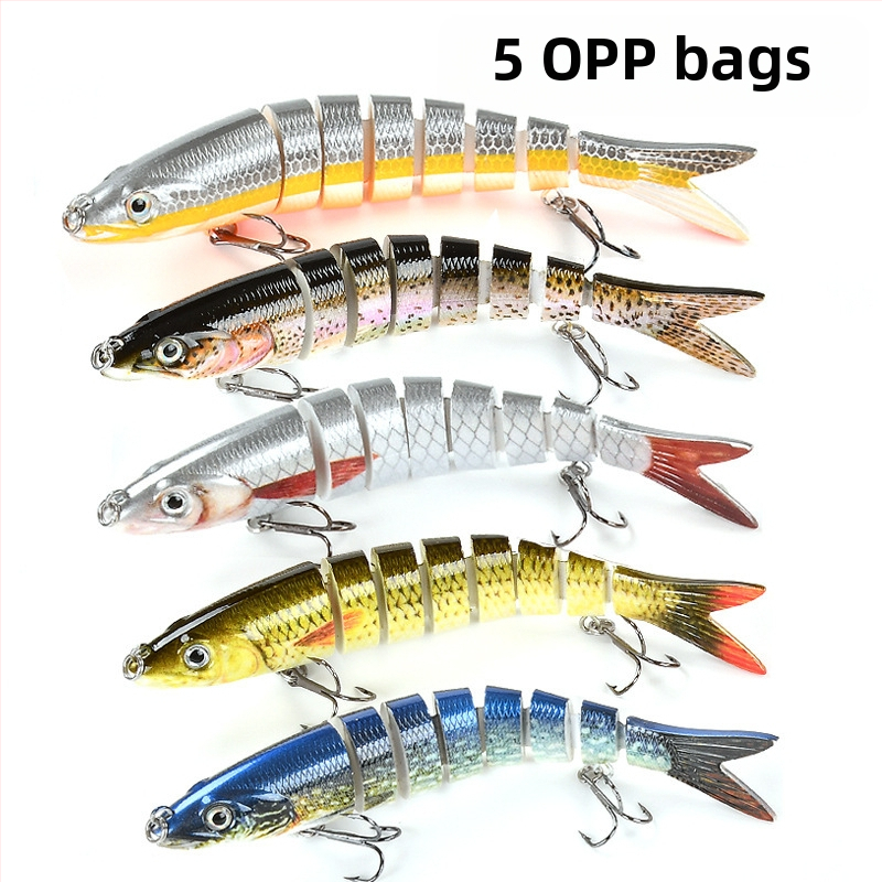 Daugiasluoksnis „Luya“ masalas, 8 sekcijų masalas gėlavandenei žuviai, jūrinei žūklei, 13,5 cm panardintas masalas, netikras masalas, daugiasluoksnis „Luya“ masalas.