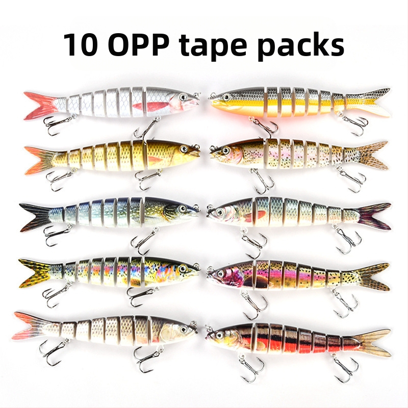 Daugiasluoksnis „Luya“ masalas, 8 sekcijų masalas gėlavandenei žuviai, jūrinei žūklei, 13,5 cm panardintas masalas, netikras masalas, daugiasluoksnis „Luya“ masalas.