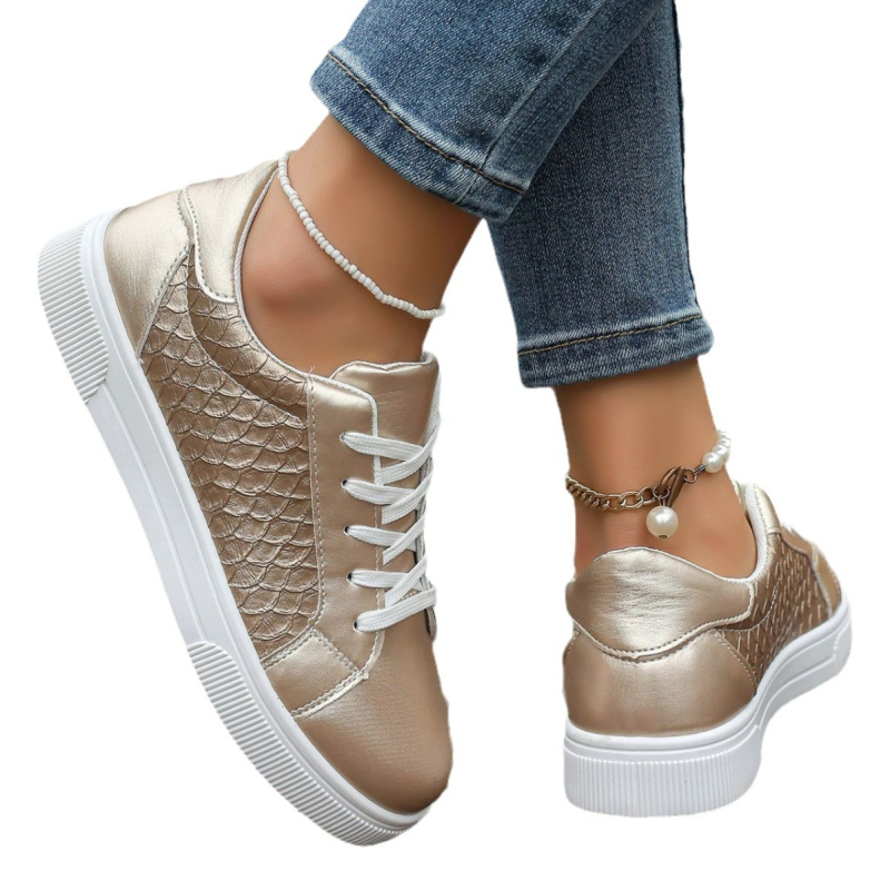 Határokon átnyúló, plus size sportcipők, női 2024 őszi és téli új európai és amerikai divatos, elöl fűzős, alkalmi cipők