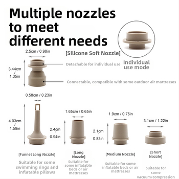 Νέα εξωτερική αντλία αέρα για κάμπινγκ, βολική, συμπαγής και υψηλής ισχύος αντλία αέρα, φωτισμός κάμπινγκ με πολλαπλές λειτουργίες αντλίας αέρα