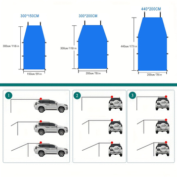Auto auto varikatus külgmine pergola välistingimustes kasutatav telk külgtelk auto tagumine telk maasturi auto külgmine varikatus