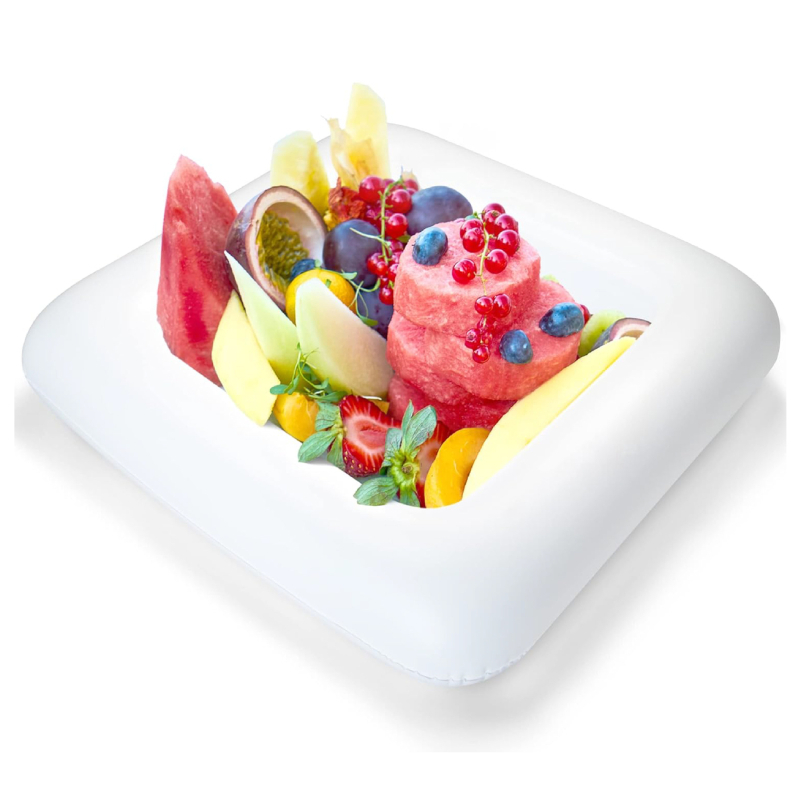 Karšto išpardavimo pripučiamas ledo baro salotų maisto ir gėrimų padėklas vaisių lėkštei vasaros vakarėliui ir stovyklavimui