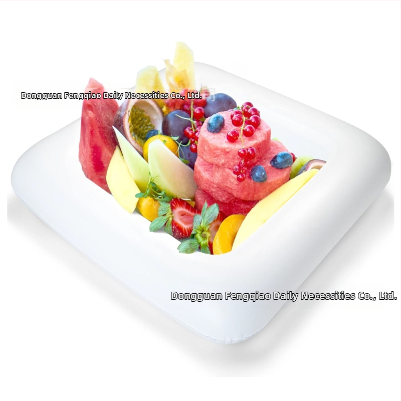 Karšto išpardavimo pripučiamas ledo baro salotų maisto ir gėrimų padėklas vaisių lėkštei vasaros vakarėliui ir stovyklavimui