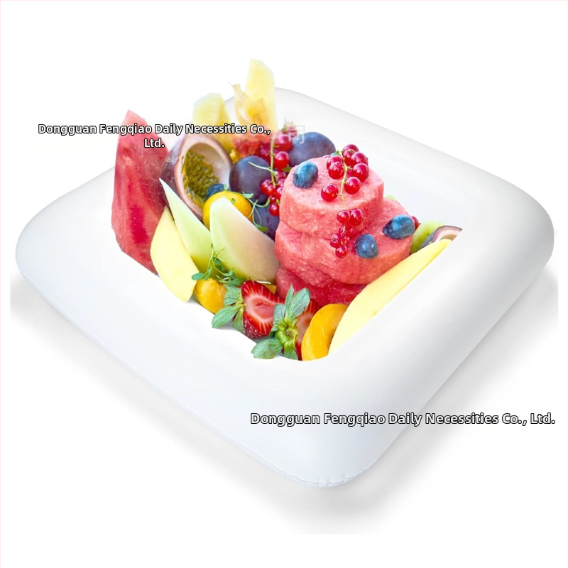 Karšto išpardavimo pripučiamas ledo baro salotų maisto ir gėrimų padėklas vaisių lėkštei vasaros vakarėliui ir stovyklavimui