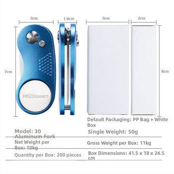 Προϊόντα Spot Golf Πιρούνι Fruit Ridge με μπάλα, νέο εργαλείο πιρουνιού, λαβή αλουμινίου, μεταλλικά εξαρτήματα από ανοξείδωτο χάλυβα, γκαζόν