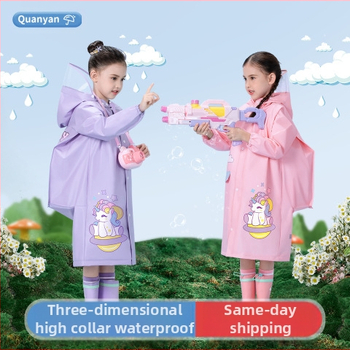 Παιδικό αδιάβροχο για μωρά, νηπιαγωγείο, μαθητής δημοτικού σχολείου, πόντσο με κάθισμα σχολικής τσάντας, αγόρια, κορίτσια, αδιάβροχο, χονδρική πώληση