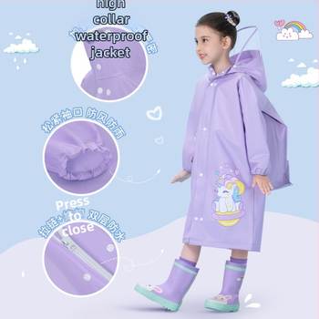 Παιδικό αδιάβροχο για μωρά, νηπιαγωγείο, μαθητής δημοτικού σχολείου, πόντσο με κάθισμα σχολικής τσάντας, αγόρια, κορίτσια, αδιάβροχο, χονδρική πώληση
