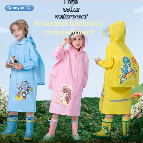 Παιδικό αδιάβροχο για μωρά, νηπιαγωγείο, μαθητής δημοτικού σχολείου, πόντσο με κάθισμα σχολικής τσάντας, αγόρια, κορίτσια, αδιάβροχο, χονδρική πώληση