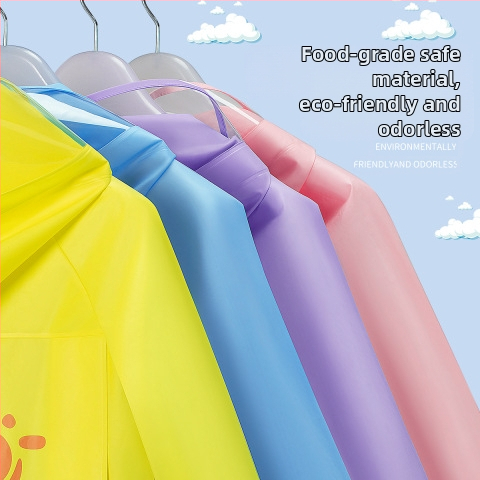 Детски дъждобран, бебешки, детска градина, начално училище, ученик, анимационен пончо с ученическа чанта, седалка, момчета и момичета, дъждобран, екипировка за дъжд на едро