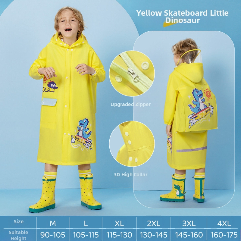 Παιδικό αδιάβροχο για μωρά, νηπιαγωγείο, μαθητής δημοτικού σχολείου, πόντσο με κάθισμα σχολικής τσάντας, αγόρια, κορίτσια, αδιάβροχο, χονδρική πώληση