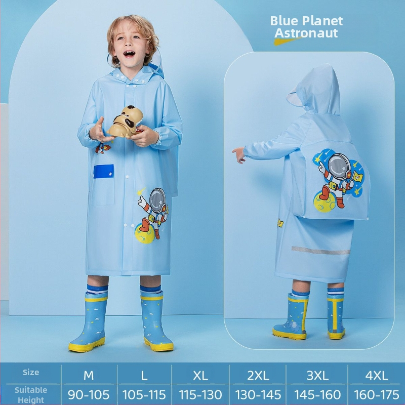 Παιδικό αδιάβροχο για μωρά, νηπιαγωγείο, μαθητής δημοτικού σχολείου, πόντσο με κάθισμα σχολικής τσάντας, αγόρια, κορίτσια, αδιάβροχο, χονδρική πώληση