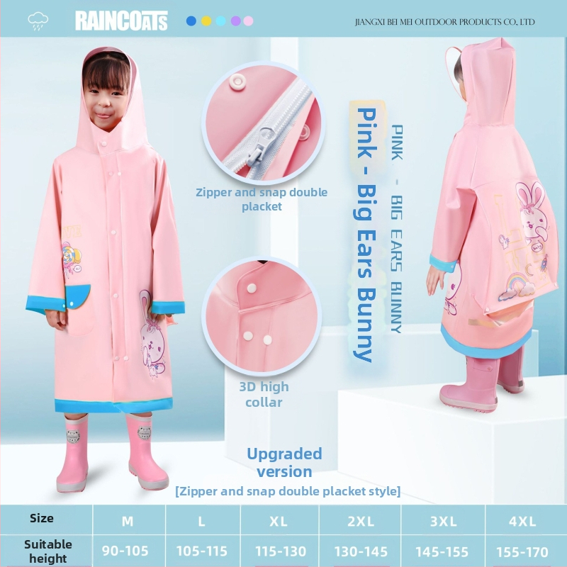 Παιδικό αδιάβροχο για μωρά, νηπιαγωγείο, μαθητής δημοτικού σχολείου, πόντσο με κάθισμα σχολικής τσάντας, αγόρια, κορίτσια, αδιάβροχο, χονδρική πώληση