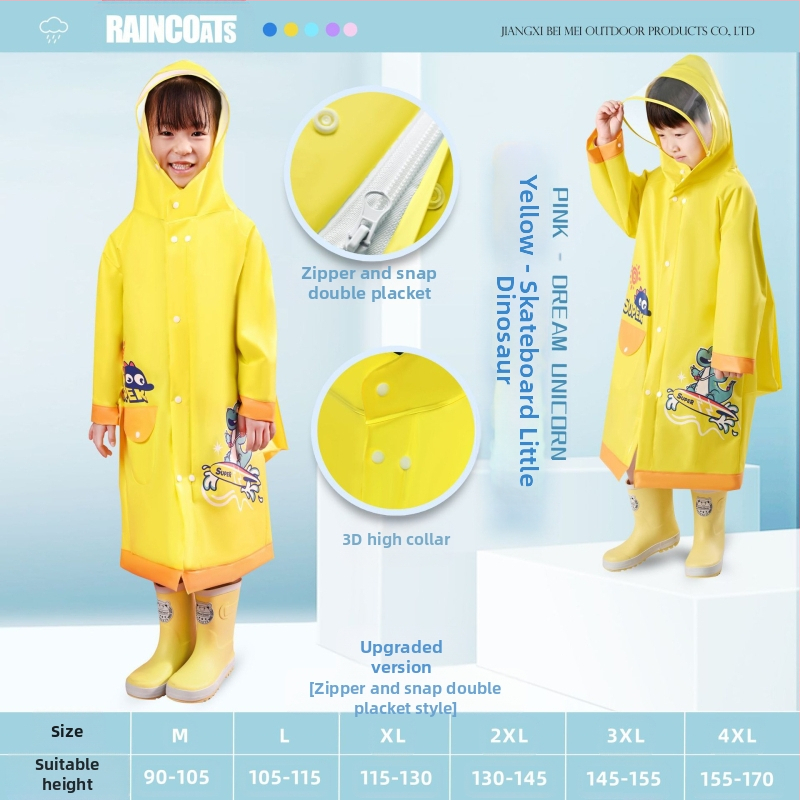 Παιδικό αδιάβροχο για μωρά, νηπιαγωγείο, μαθητής δημοτικού σχολείου, πόντσο με κάθισμα σχολικής τσάντας, αγόρια, κορίτσια, αδιάβροχο, χονδρική πώληση