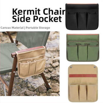 Shanqu kültéri kemping Kermit szék kartámaszos függőtáska oldalsó multifunkcionális tárolótáska hordozható tárolótáska