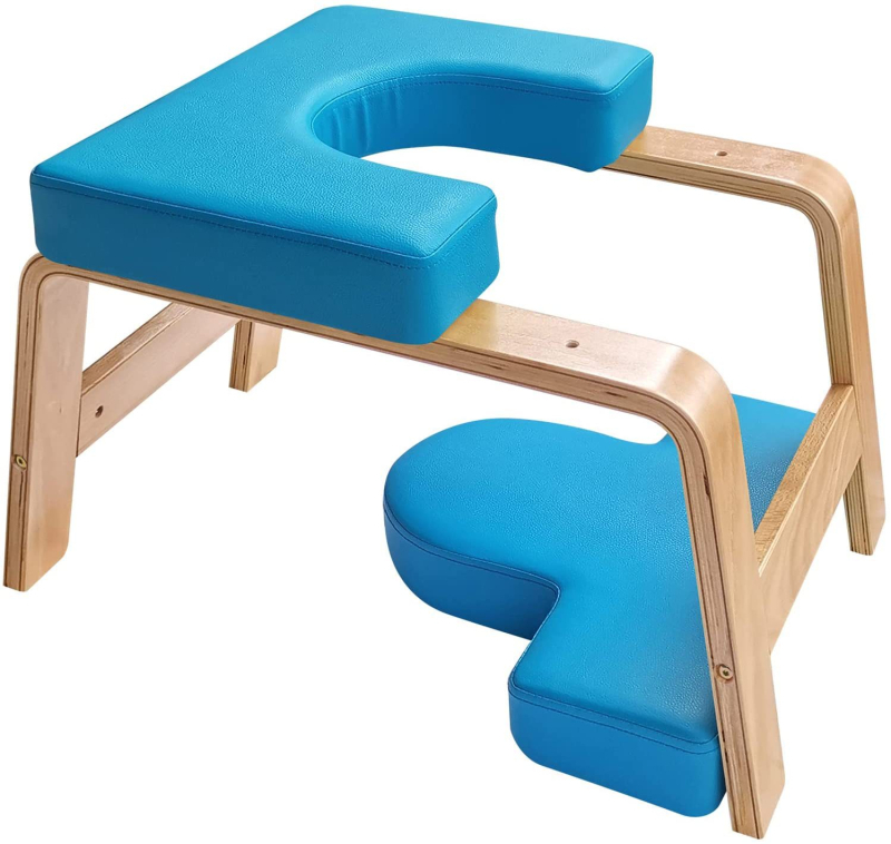 Határokon átnyúló tömörfa jógaszék, fitnesz inverziós szék, otthoni edzőszék, segédszék, jógaszék nagykereskedelem