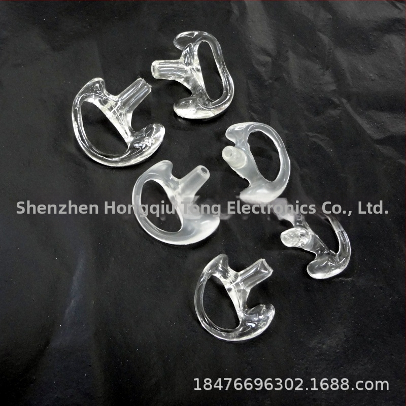 Аксесоари за въздуховоди, кука за ухо, уоки-токи, слушалки за мобилен телефон, силиконови меки тапи за уши, D-образна триъгълна стойка за уши, слушалки