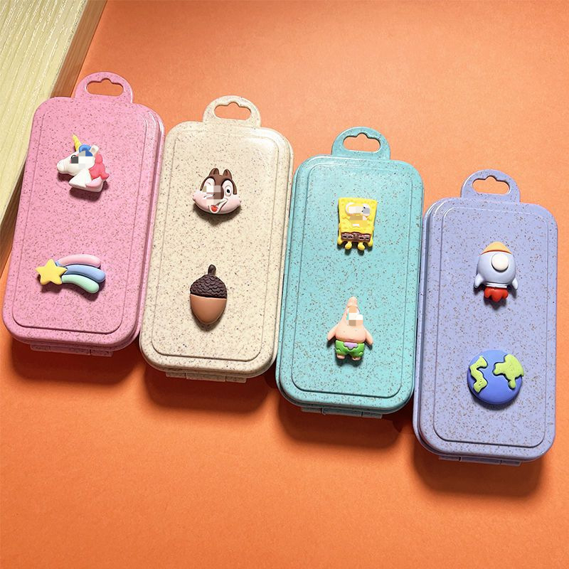 Összecsukható evőeszközkészlet Diákoknak Hordozható Utazó Evőpálcika Kanál Villa Öt darabos készlet Tárolás Kültéri Egyéb