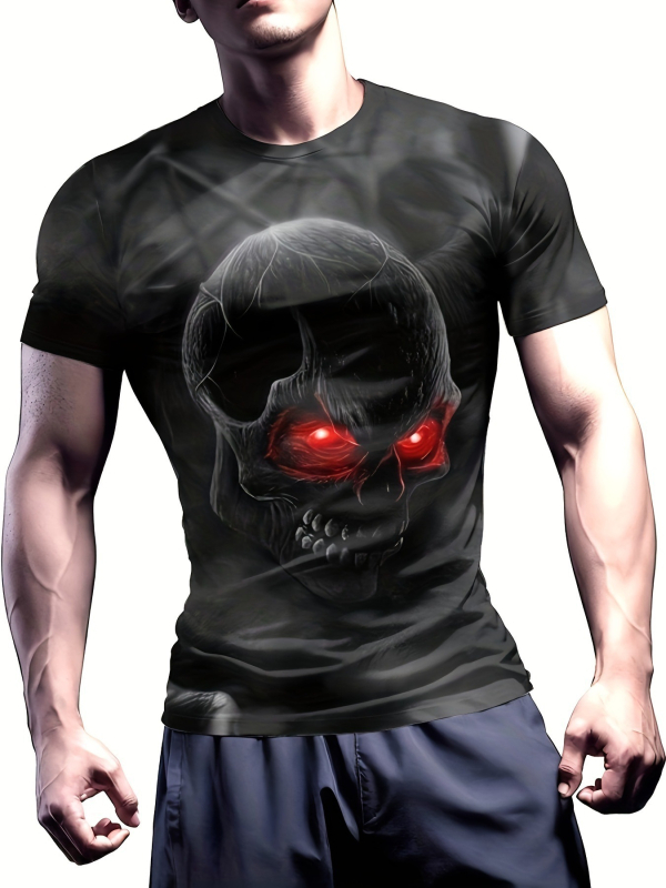 raktáron első új tiger férfi sport fitnesz 3D férfi rövid ujjú póló, magas szárú, rugalmas, feszes, gyári outlet