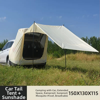 Εξωτερικό αυτοοδηγούμενο αυτοκίνητο κάμπινγκ κάμπινγκ πλευρική οροφή αυτοκίνητο πλευρική τέντα κουβούκλιο αυτοκίνητο ταξίδι πίσω πίσω Jingbai