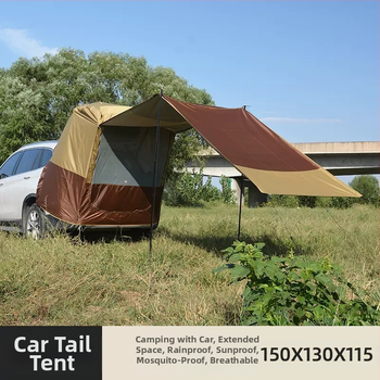 Εξωτερικό αυτοοδηγούμενο αυτοκίνητο κάμπινγκ κάμπινγκ πλευρική οροφή αυτοκίνητο πλευρική τέντα κουβούκλιο αυτοκίνητο ταξίδι πίσω πίσω Jingbai