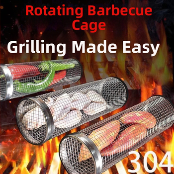 Amazoni rullgrilli puurivarustuse grillikorv täiustatud välistingimustes kasutatav grill roostevabast terasest grillitünn grillimisriistad