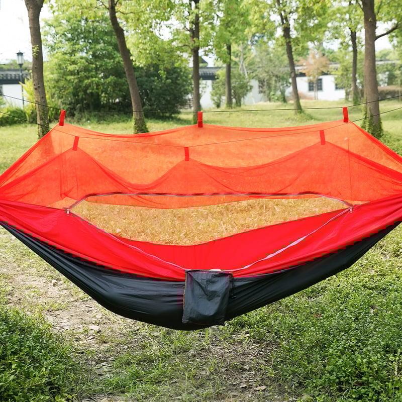 Automātiski ātri atverams moskītu tīkls šūpuļtīkls pret odiem, vienvietīgs, divvietīgs, neilona, izpletņlēciena auduma šūpuļtīkls, āra kempinga piederumi