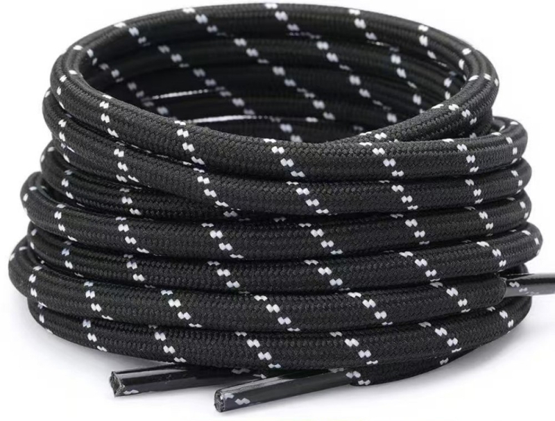 Șireturi rotunde pentru talie, în stoc, curea rotundă de 4,5 mm, pentru sporturi în aer liber, țesute, curea rotundă pentru pulover, pălărie, frânghie pentru pantaloni