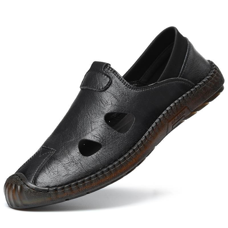 Pantofi de vară pentru bărbați, pantofi sport cu talpă de vită, pantofi de conducere antiderapanți, pantofi casual din piele respirabili, pantofi de conducere pentru bărbați, 2025