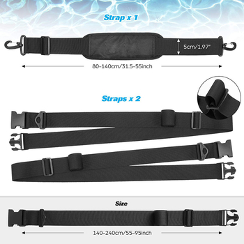 Baidarės dirželis, reguliuojamas vieno peties dirželis, banglentės dirželis, fiksuotas valties irklo dirželis, nešiojamojo irklo dirželis, neslystantis vieno peties dirželis