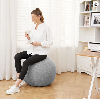 Apsauginis jogos kamuolio uždangalas 55/65/75/85 medvilninis lininis jogos kamuolio uždangalas, apsaugantis nuo nešvarumų, lengvai nusitrinantis jogos kamuolio apsauginis uždangalas