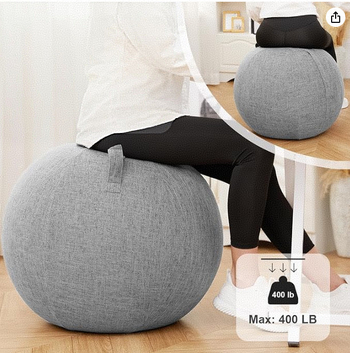 Apsauginis jogos kamuolio uždangalas 55/65/75/85 medvilninis lininis jogos kamuolio uždangalas, apsaugantis nuo nešvarumų, lengvai nusitrinantis jogos kamuolio apsauginis uždangalas