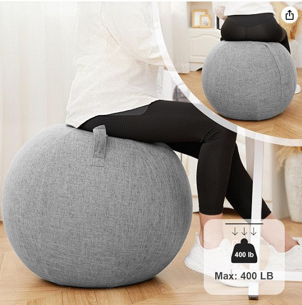 Apsauginis jogos kamuolio uždangalas 55/65/75/85 medvilninis lininis jogos kamuolio uždangalas, apsaugantis nuo nešvarumų, lengvai nusitrinantis jogos kamuolio apsauginis uždangalas