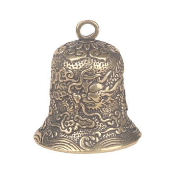 Vintage ορειχάλκινο μοτίβο δράκου καμπάνα μπρελόκ εθνική μόδα χάλκινο καμπάνα δράκος καμπάνα προσωπικότητα κρεμαστό κόσμημα χειροτεχνία wenwan χονδρικής