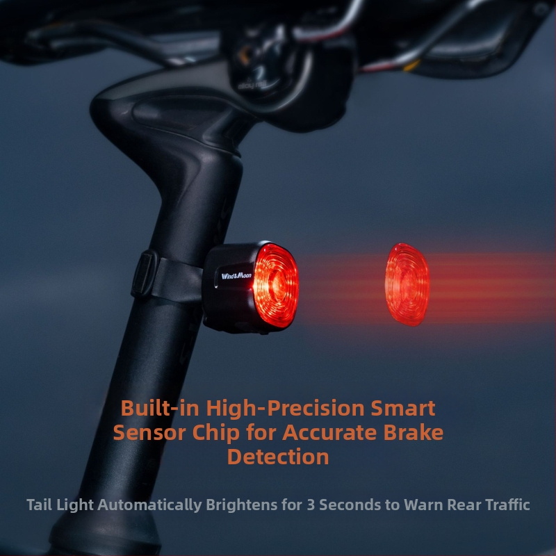 Трансгранична велосипедна задна светлина, спирачка, интелигентна предупредителна светлина, външна нощна светлина за планинско колоездене, сензорна светлина за пътна кола
