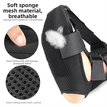 Jalaliiges plantaarfascia veniv fikseeritud pahkluukaitse segmenteeritud reguleeritav tugi treeningjalatoe ortoos
