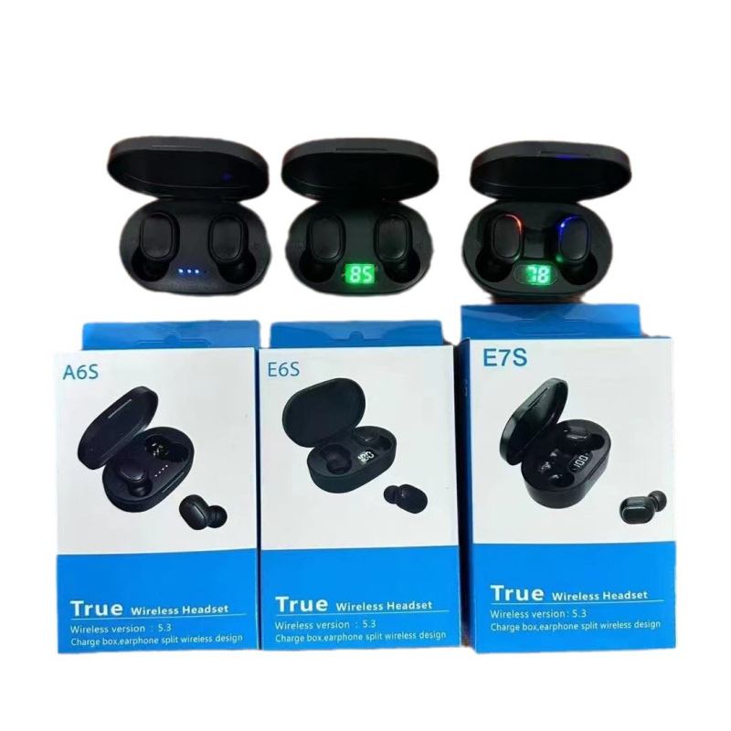 A6S prekogranične najprodavanije E6S E7S bežične Bluetooth slušalice za uši mini sportske poslovne stilove super dugog vijeka trajanja baterije