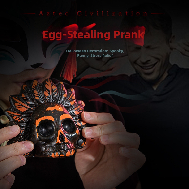 Okarinos dekompresijos žaislas, vaiduoklio šauksmas, švilpukas, Helovinas, actekų mirtis, švilpukas, demonas, siaubas, riksmas, fleita, pramogos