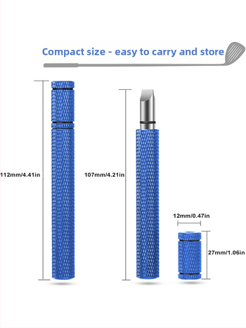 Μαχαίρι καθαρισμού με κεφαλή αυλακιού μπαστούνιου γκολφ από κράμα αλουμινίου, μαχαίρι καθαρισμού τάφρων, αξεσουάρ εργαλείου καθαρισμού γκολφ