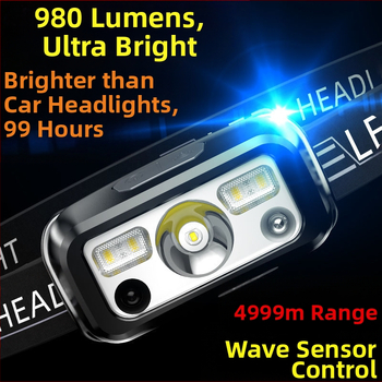 Stiprus priekinių žibintų įkrovimas, itin ryškus, įkraunamas, lauko, ant galvos tvirtinamas, ištvermės užtikrinantis, specialus ilgas žibintuvėlis žvejybai.