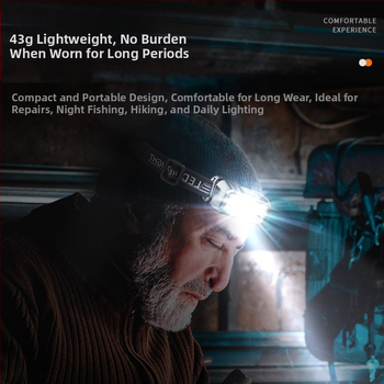 Stiprus priekinių žibintų įkrovimas, itin ryškus, įkraunamas, lauko, ant galvos tvirtinamas, ištvermės užtikrinantis, specialus ilgas žibintuvėlis žvejybai.