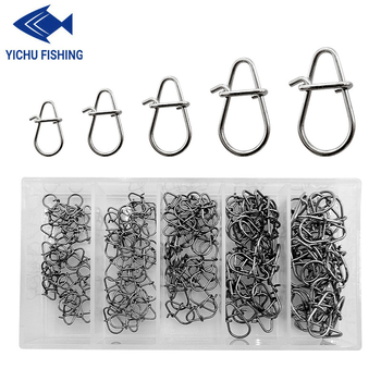 150 darab/doboz rozsdamentes acél luya tök tűs csali hamis csali továbbfejlesztett csatlakozó horgászfelszerelés-kiegészítők nagykereskedelme