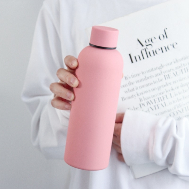 304 roostevabast terasest isolatsiooniga külma vee tass väikese suuga pudel õues kaasaskantav jäätunud kummivärvi sporditermosed piiriülene